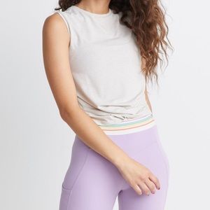Marine layer Amira sport tank in oatmeal
